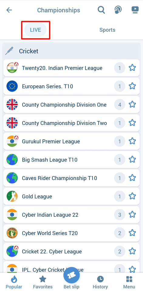 1xbet live Match Streaming